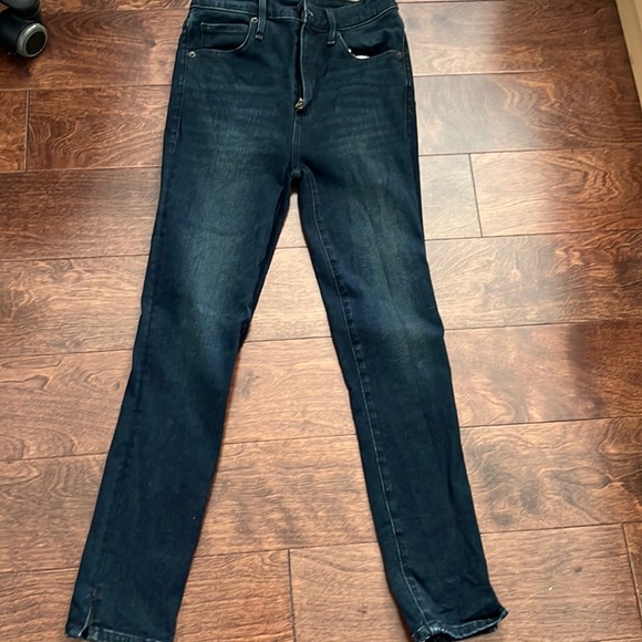 Dark Blue Faded Wash Abercrombie and Fitch High Rise Jeans - Picture 1 of 4